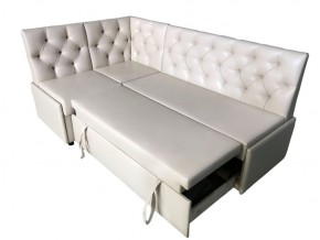 Угловой диван Призма со стяжками белый со спальным местом в Миассе - miass.magazinmebel.ru | фото - изображение 3