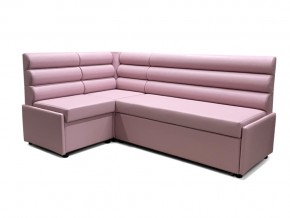 Угловой диван Призма Валики со спальным местом розовый в Миассе - miass.magazinmebel.ru | фото